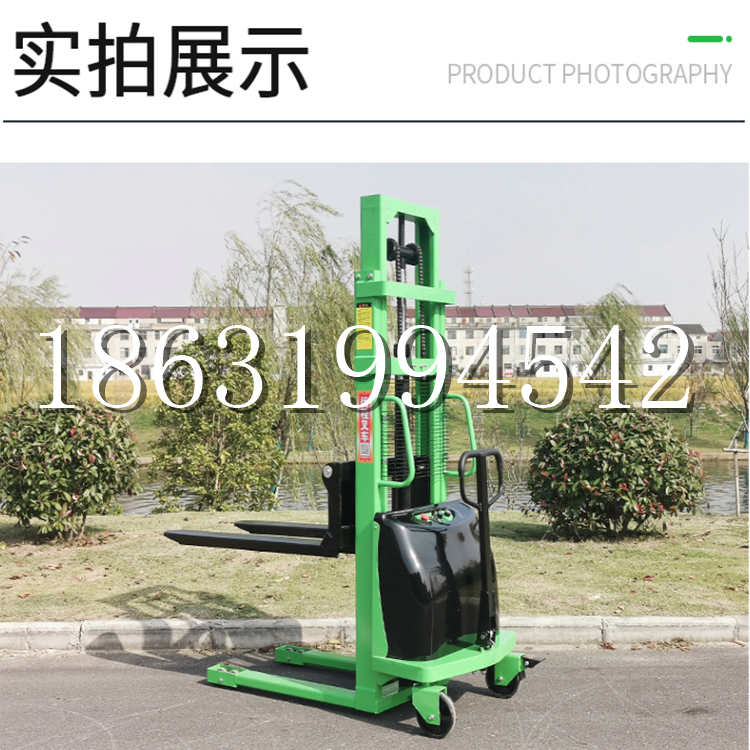 乾县电动叉车堆高车液压铲车电瓶1吨2吨站驾步行式小型全自动叉车
